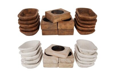 Cheesy Bowl Pack - 10 Mini Dough Bowl & 5 One Hole Cheese Mold - 15 PCS