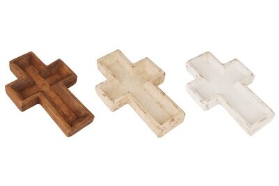 Cross Dough Bowl-Home Decor #2-Large-Wooden-11x17-Home Decor #2