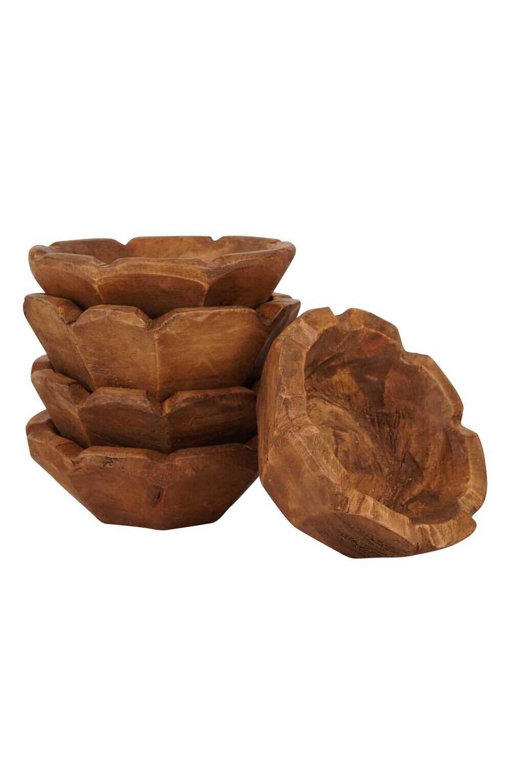Stubby (tm) Mini Flower Dough Bowl-Candle Ready -13 Color Choices, COLOR: Waxed
