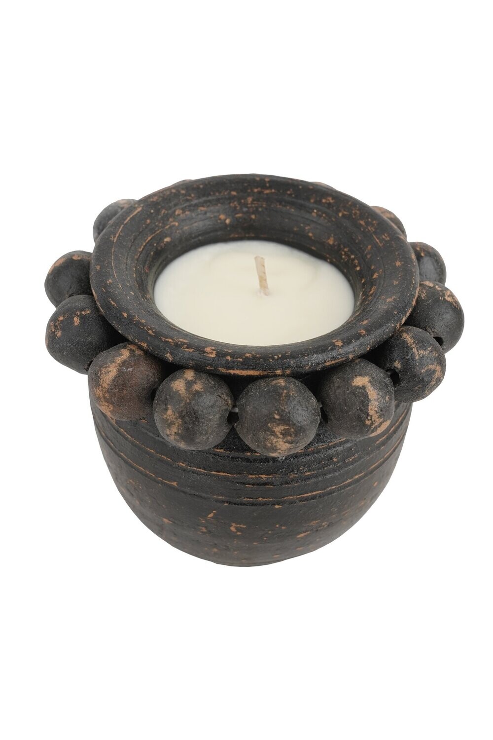 Beadzie(tm) Jar Candle Clay Vessel -Candle Pour Ready-2 Color Choices, COLOR: Black