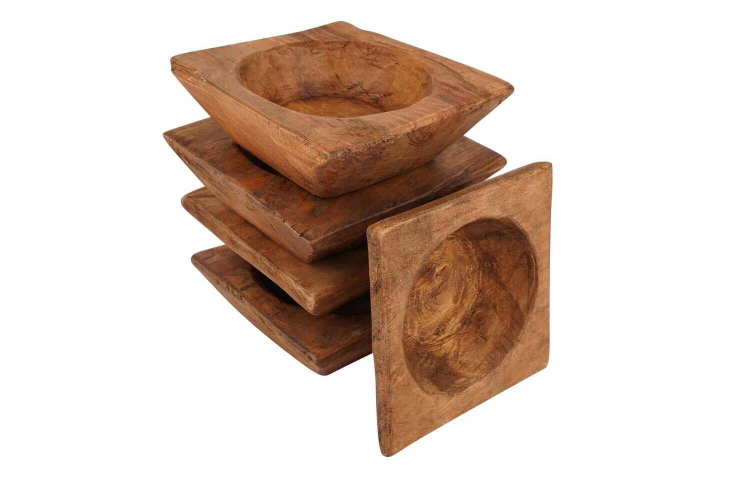 Arizona Farmhouse Square Dough Bowl-4 Color Choices, COLOR: Waxed