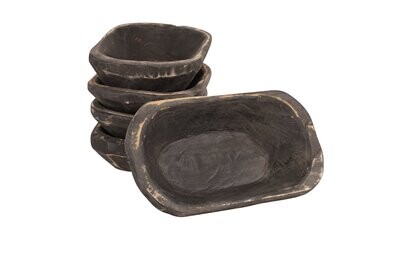 Mini Dough Bowl -Candle Ready-6x10 inches-Black