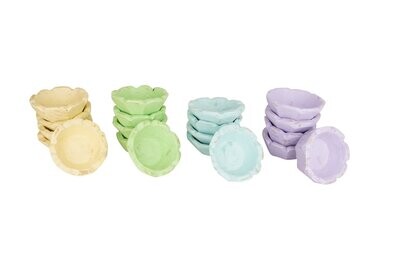 Stubby (tm) Mini Flower Dough Bowl -6 inches-Assorted Spring-4 Colors