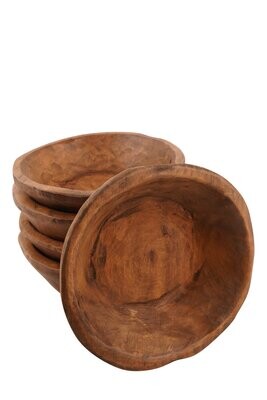Medium Round Dough Bowl - Candle Ready-10-12 inches wide-Waxed