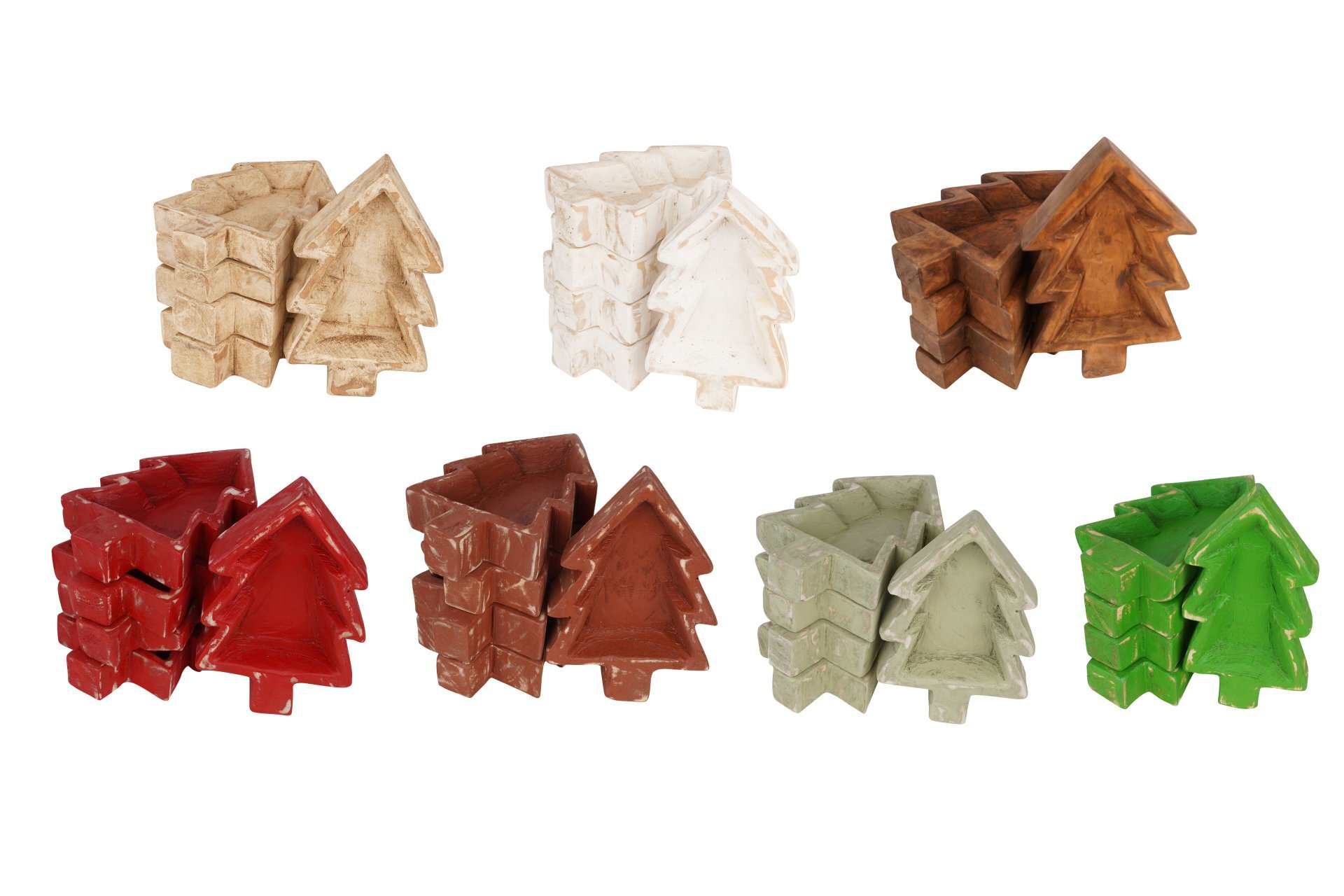 Christmas Tree Dough Bowl-Large-9x13 inches-Christmas Tree-Large-7 Color Choices