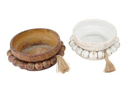 Beadzie Candle Pour Vessel-Clay-Best Seller-2 Color Starter Pack-White and Red-10 Pieces