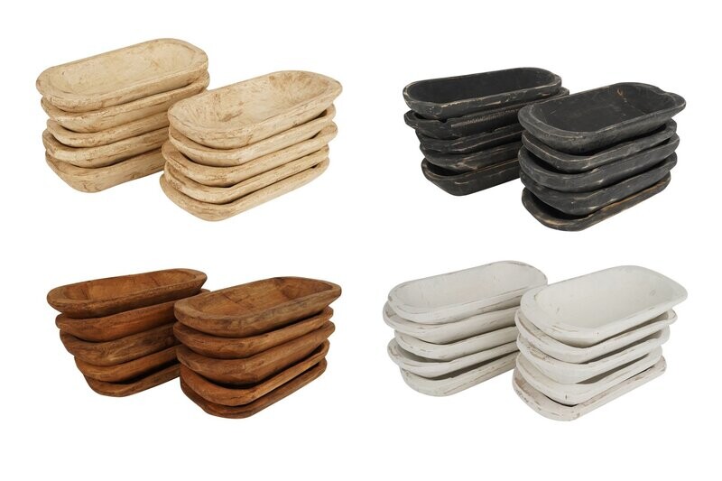 Mini Plus Dough Bowl-6x12 inches-Candle Ready-Quad Pack-12 PCS