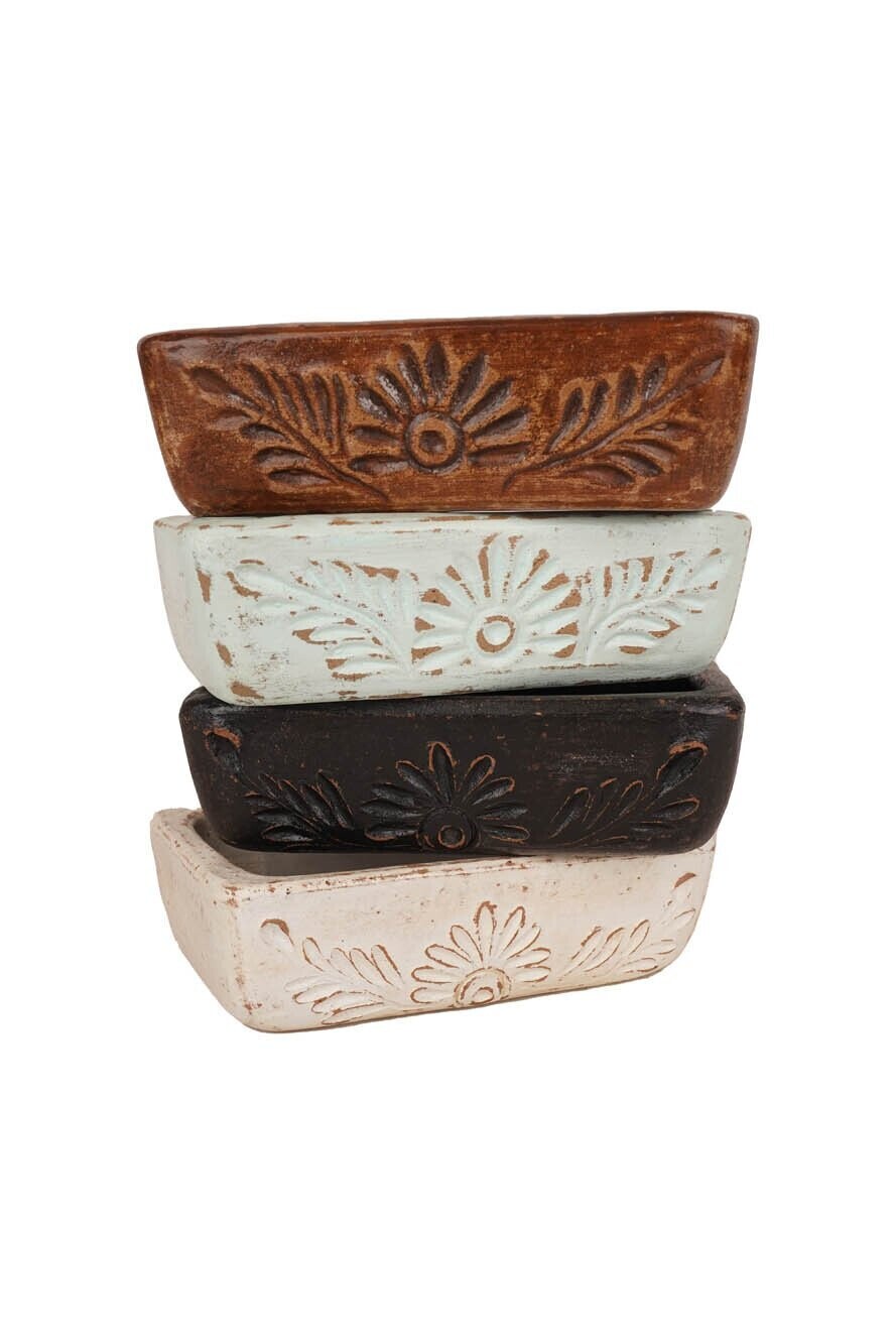 Boho Clay  Candle Clay Vessel-6x9 inches-Four Color Choices-NEW