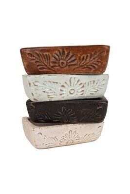 Boho Clay  Candle Clay Vessel-6x9 inches-Four Color Choices-NEW