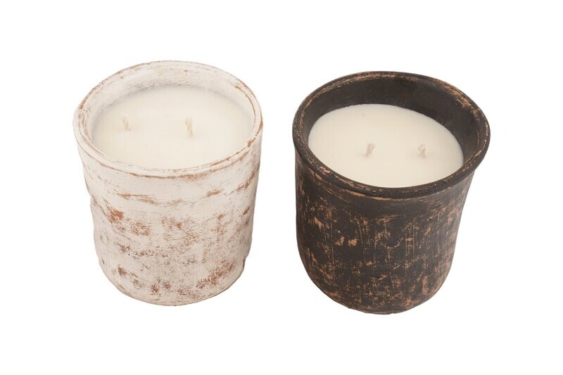 Jarritos(tm) Jar Candle Vessel -4x4 inches-Exclusive Original Design- 2 Colors