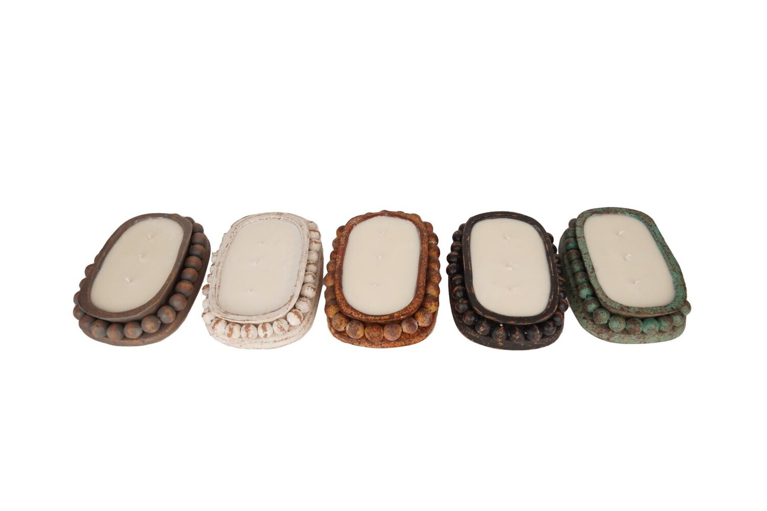 Ovee(tm) Beaded Candle Ready Clay Vessel-Complete Assorted Pack-8x11 inches-Complete Assorted Pack-CLEARANCE-10 Pieces