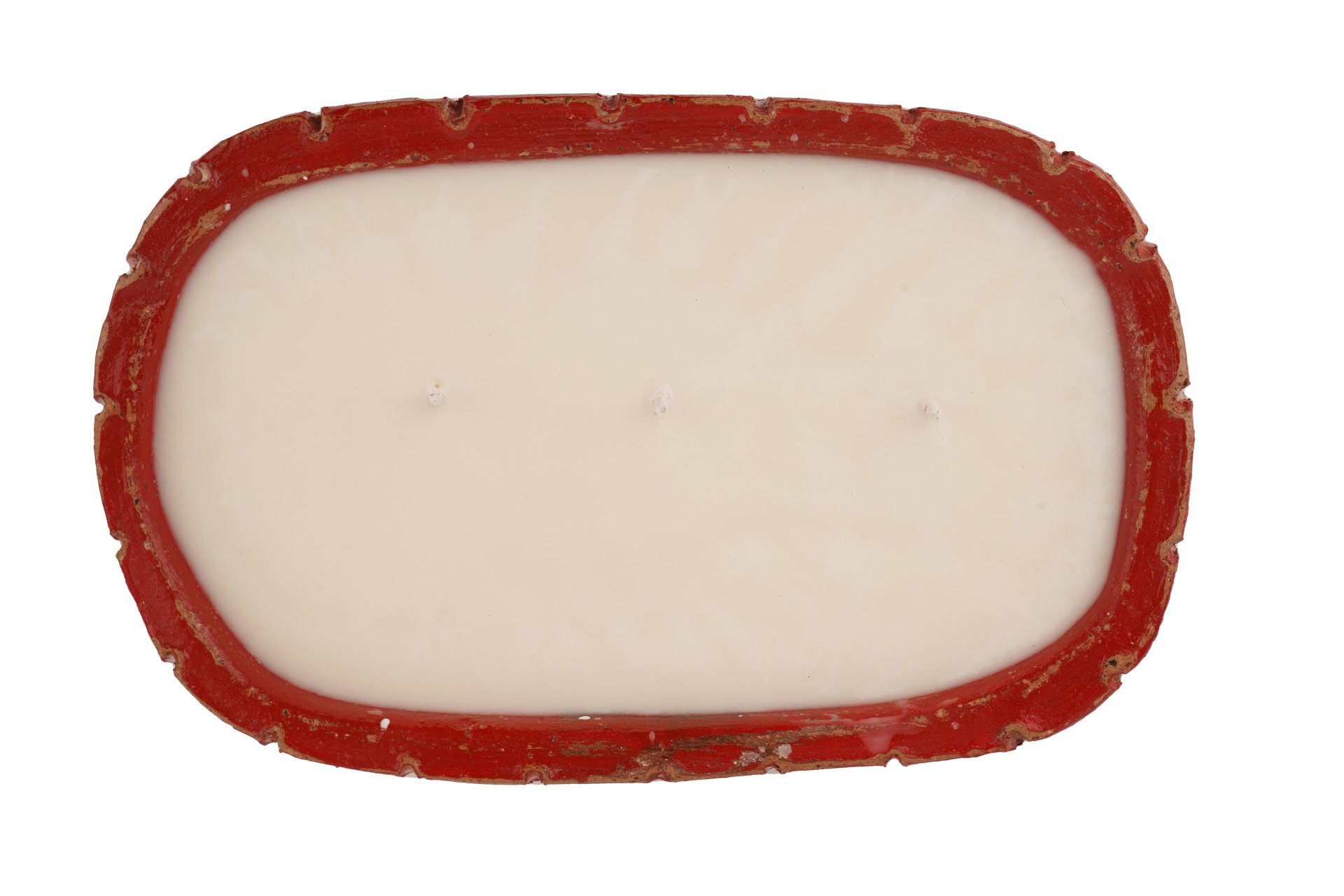 CLEARANCE-Ovee Simple Candle Vessel-Candle Ready-6 x 9 inches-Exclusive Original Design--CLEARANCE-Red