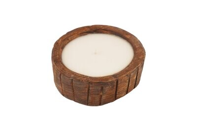 Ridgy (tm) Mini Round Dough Bowl-Exclusive Design-Candle Pour  Waxed