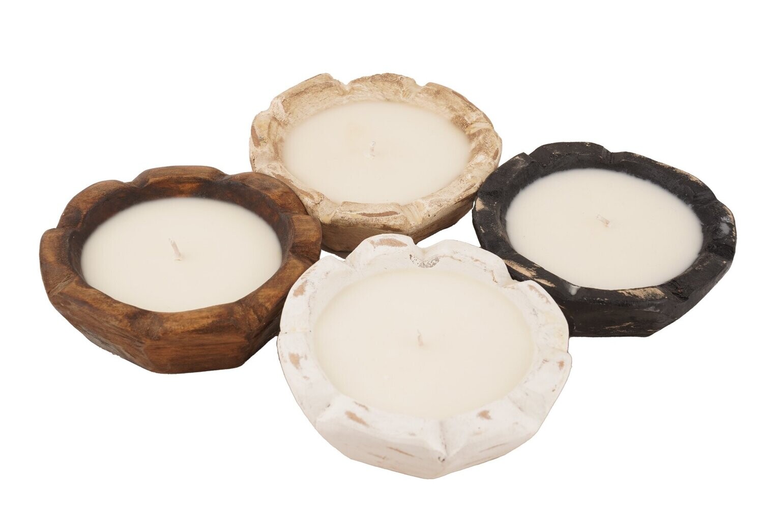 Stubby (tm) Mini Flower Dough Bowl -6 inches-Quad Pack-4 Colors