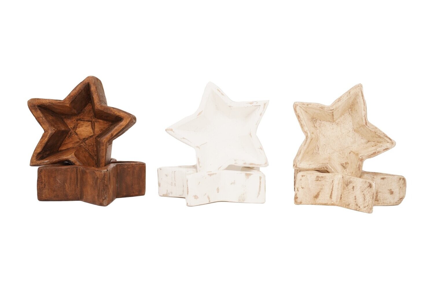 Star Bowl-Mini-Assorted Trio Pack-7 x 7 x 2 inches-Candle Ready-Mini Star-Assorted Trio Pack-12 PCS
