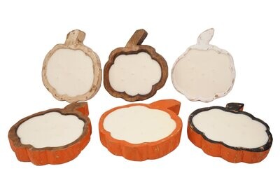 Large Farmhouse Pumpkin-Large-Candle Ready -11x11 inches-6 Color Choices-Big Sale