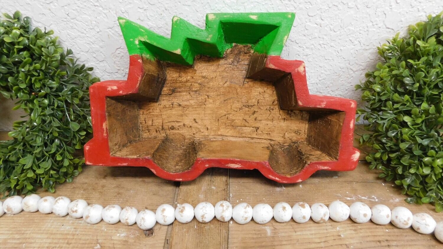 Farmhouse Truck with Christmas Tree-13 x 8 x 2-Handmade-Candle Ready-Exclusive Design-ER-6 Pieces