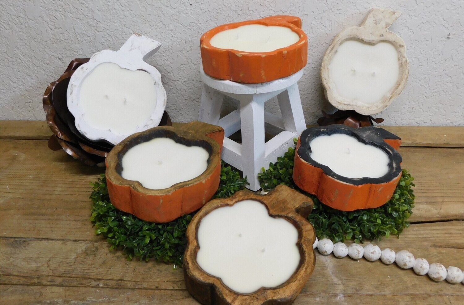 Farmhouse Pumpkin-Mini-Candle Pour-6x8 inches-Complete Starter Pack-12 Pieces
