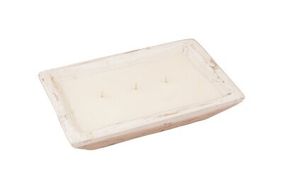 Sierra (tm) Mini Bowl -Candle Ready-6x10 inches- White