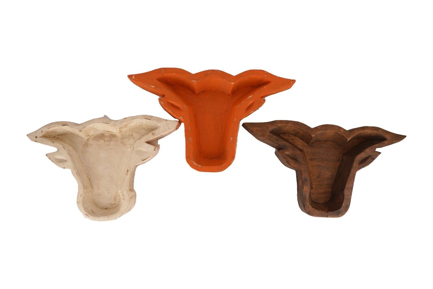Longhorn Dough Bowl-Candle Ready-Large-NEW-3 Color Choices