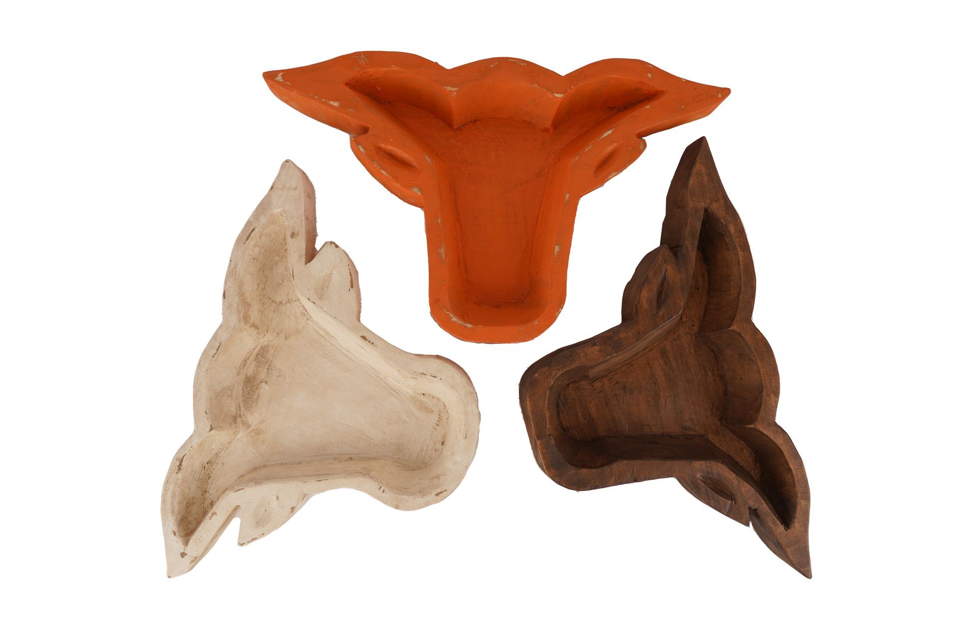 Longhorn Dough Bowl-Candle Ready-Large-NEW-3 Color Choices