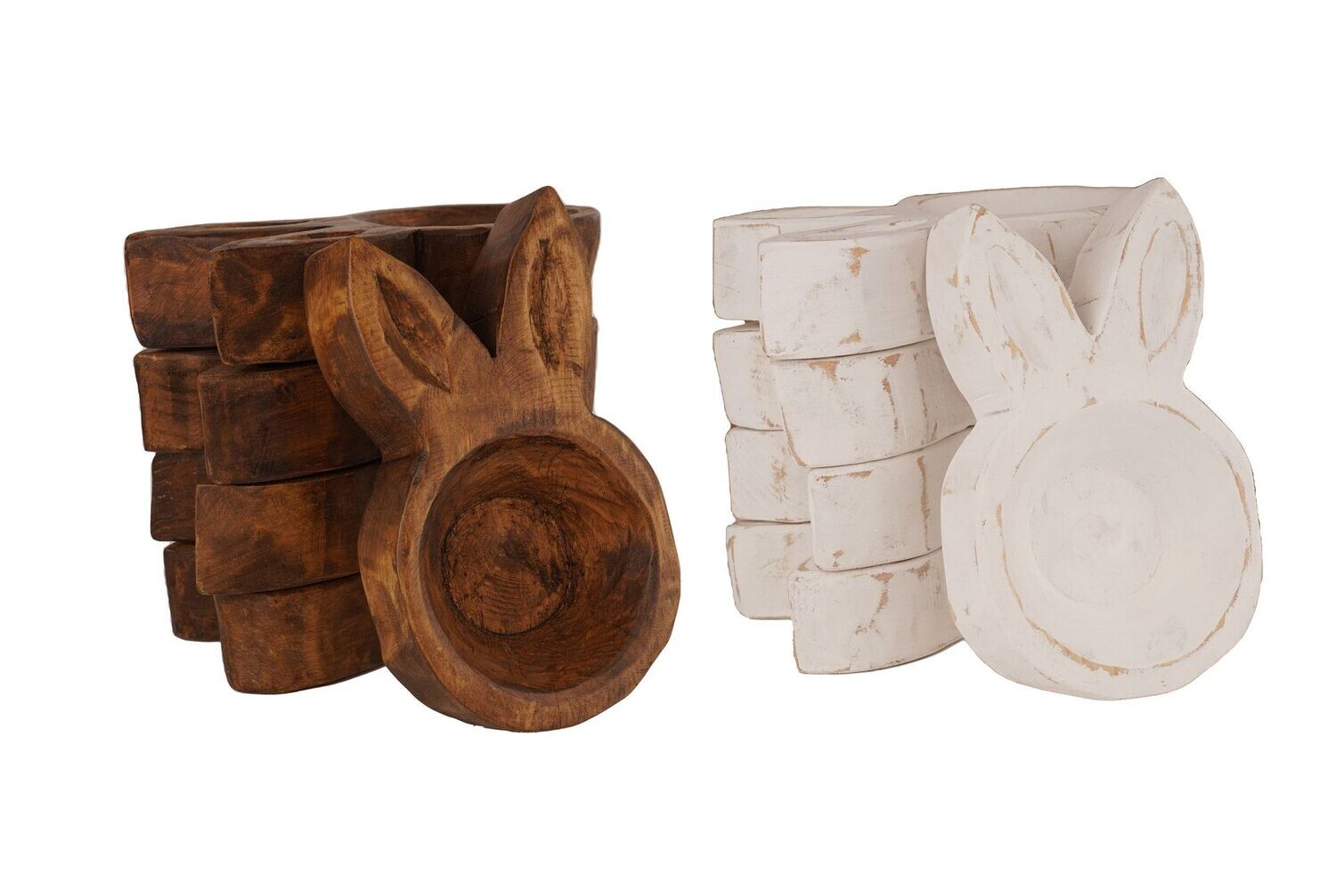 Mixed Pack-Buddy the Bunny Dough Bowl-Mini-6x10 inches-Wood-Candle Ready- Buddy Bunny-Mixed Pack-10 PCS