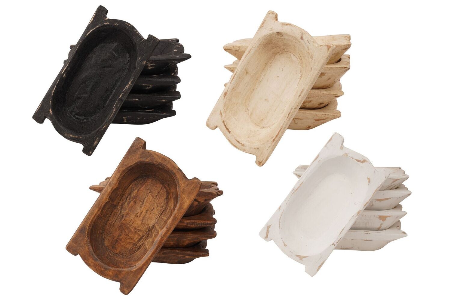 Mini Eurotrenchy Dough Bowl-Candle Ready-6x10 in-Quad Pack-20 PCS