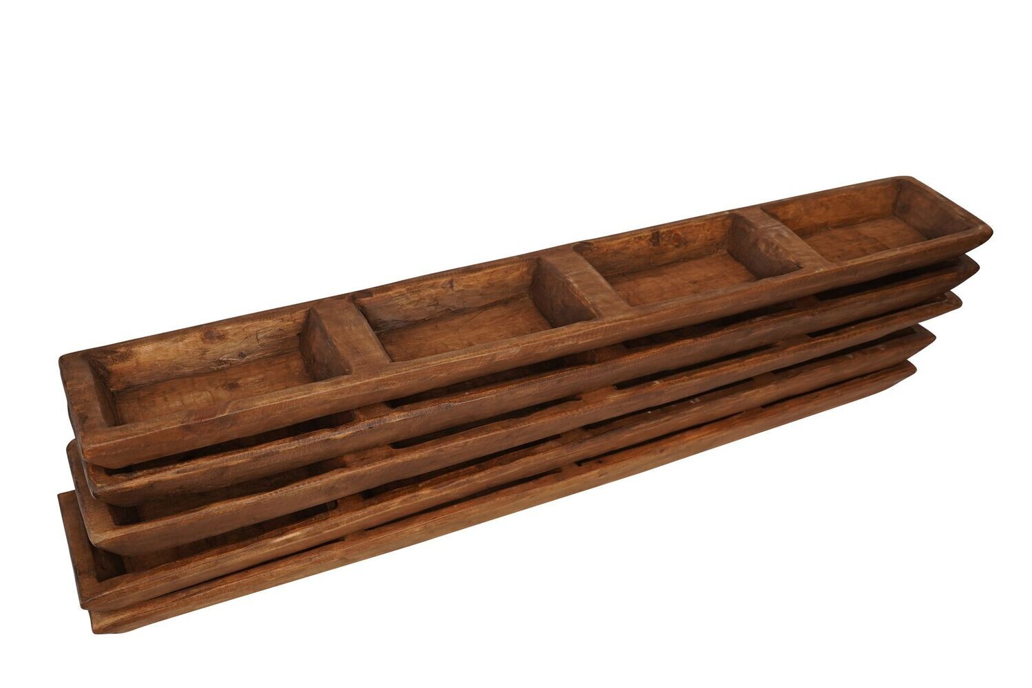 Long Fiesta Baguette Dough Bowl-Candle Ready-6x40 inches-Long Fiesta, COLOR: Waxed