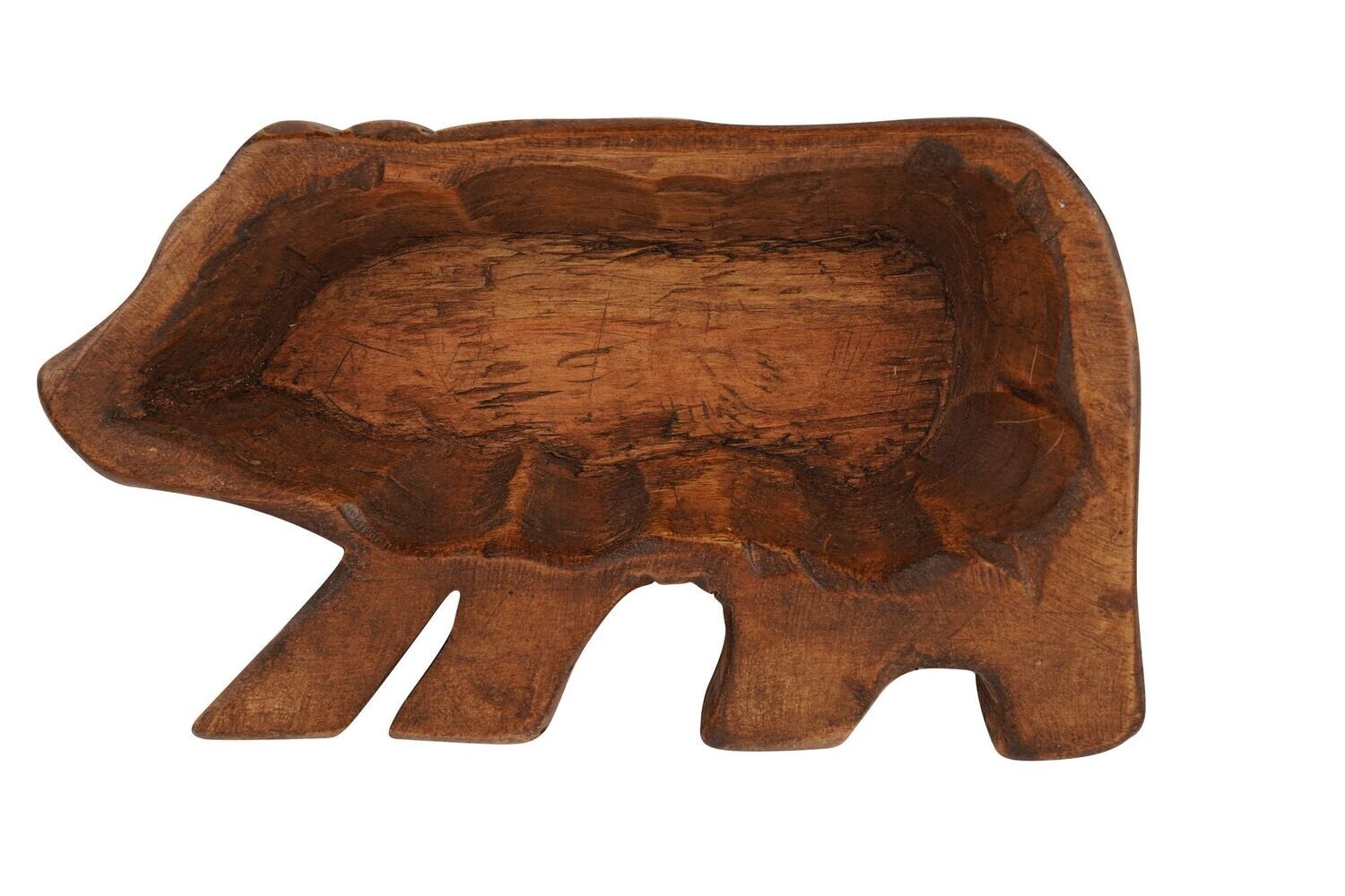 Grizzly Bear Dough Bowl-Candle Ready-Grizzly Bear Dough Bowl-6x10, Colors: Waxed