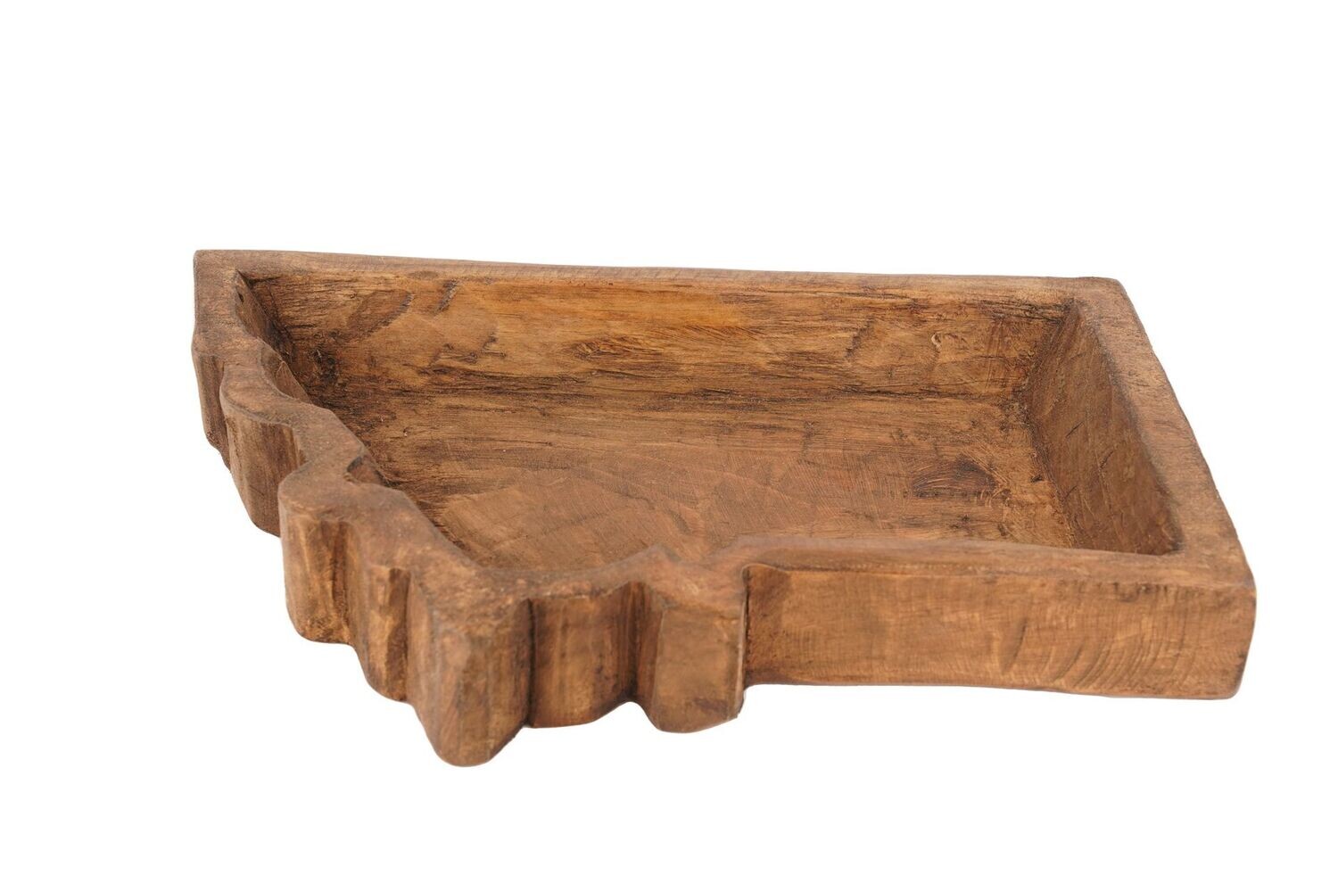 Montana Bowl-8 x 13 x 2 inches-Wood-Handmade-Candle Ready-Carved-Waxed