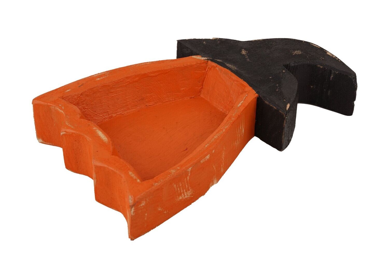 Witch Two Tone-Witch Dough Bowl-6x10x2 inches-Boo Collection-Candle Ready---Witch Two Tone, COLOR: Two Tone-Orange