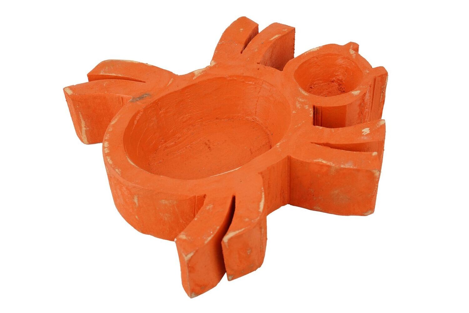 Spider Dough Bowl-9x9x2 inches-Boo Collection-Candle Ready--Spider Dough Bowl, COLOR: Orange