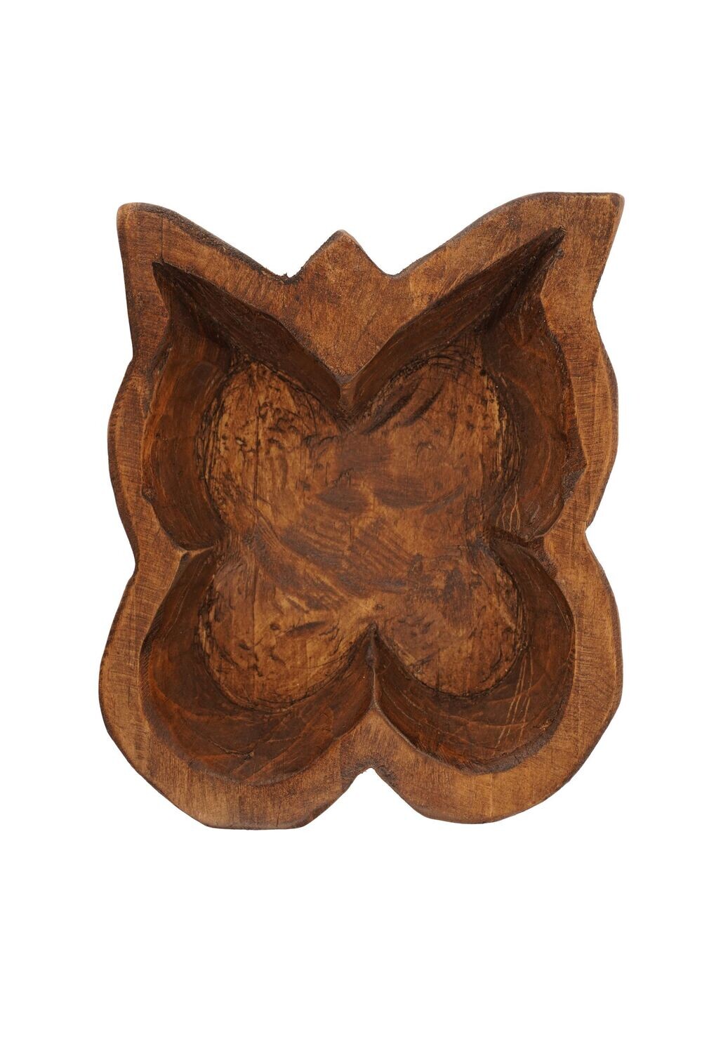 Butterfly Dough Bowl-6.5x8 inches-Candle Ready-Butterfly, Colors: Waxed