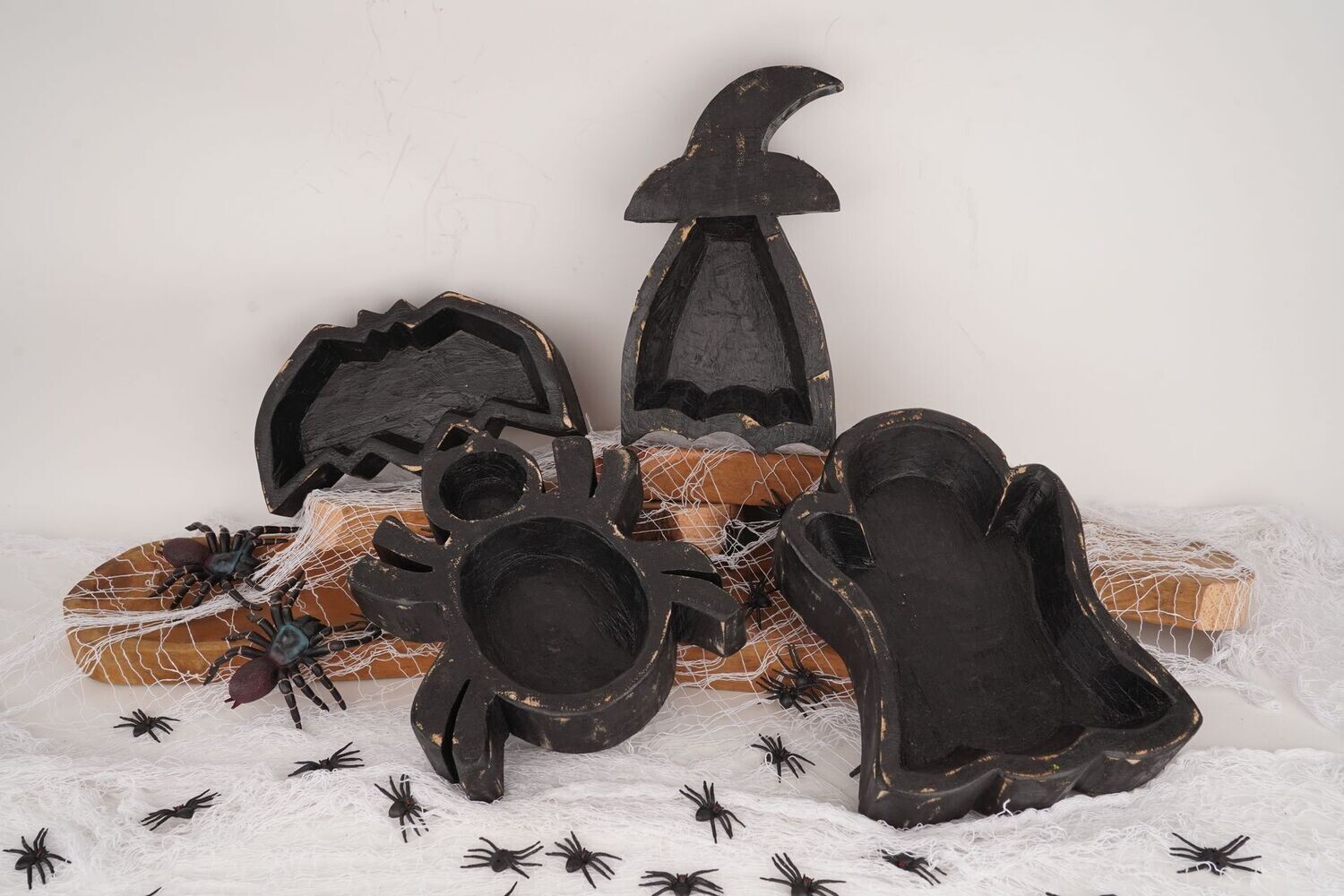 Complete Boo Collection-Black-All 4 Designs-Candle Ready-Complete Boo Collection-Black-8 PCS