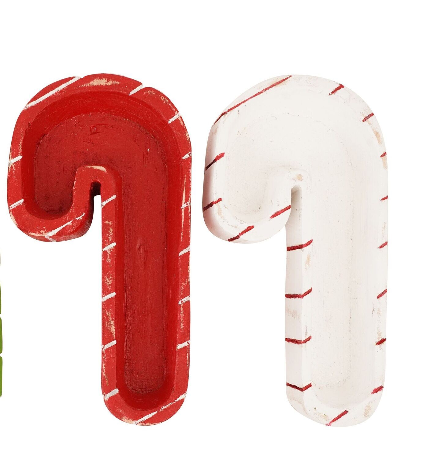 Jolly Candy Cane Bowl-Duo Pack-6x12-Candle Ready- Candy Cane-Two Tone-Duo Pack-Red and White-10 PCS