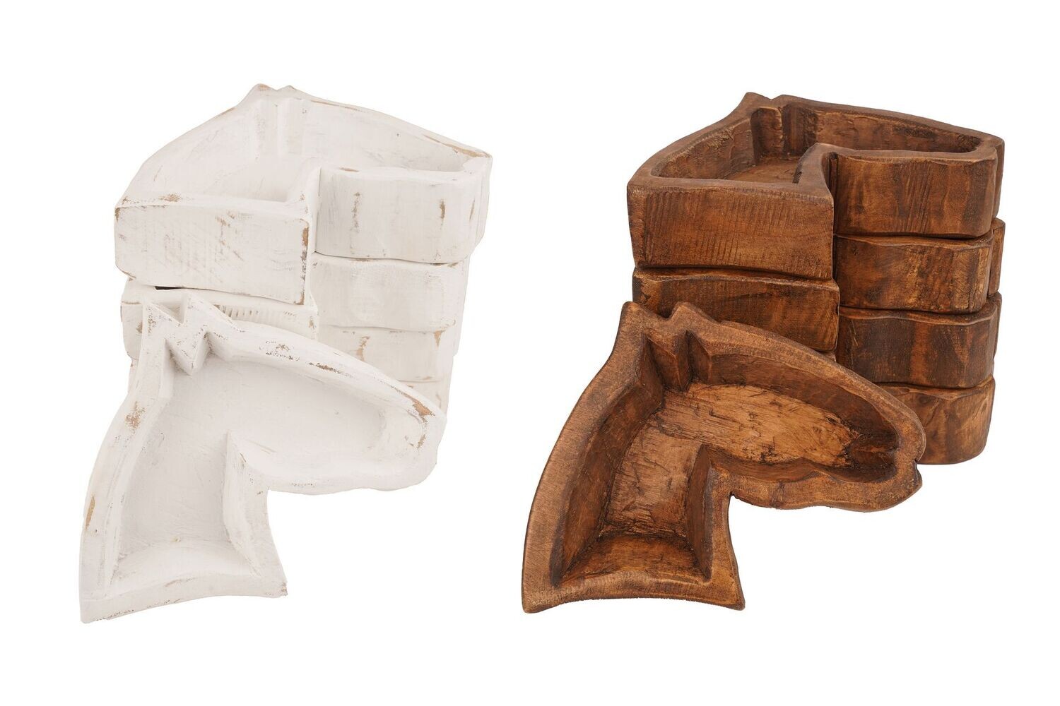 Horse Head Dough Bowl-Mixed Pack-Candle Ready-8 x 7 x 2 inches-Mixed Pack-8 PCS