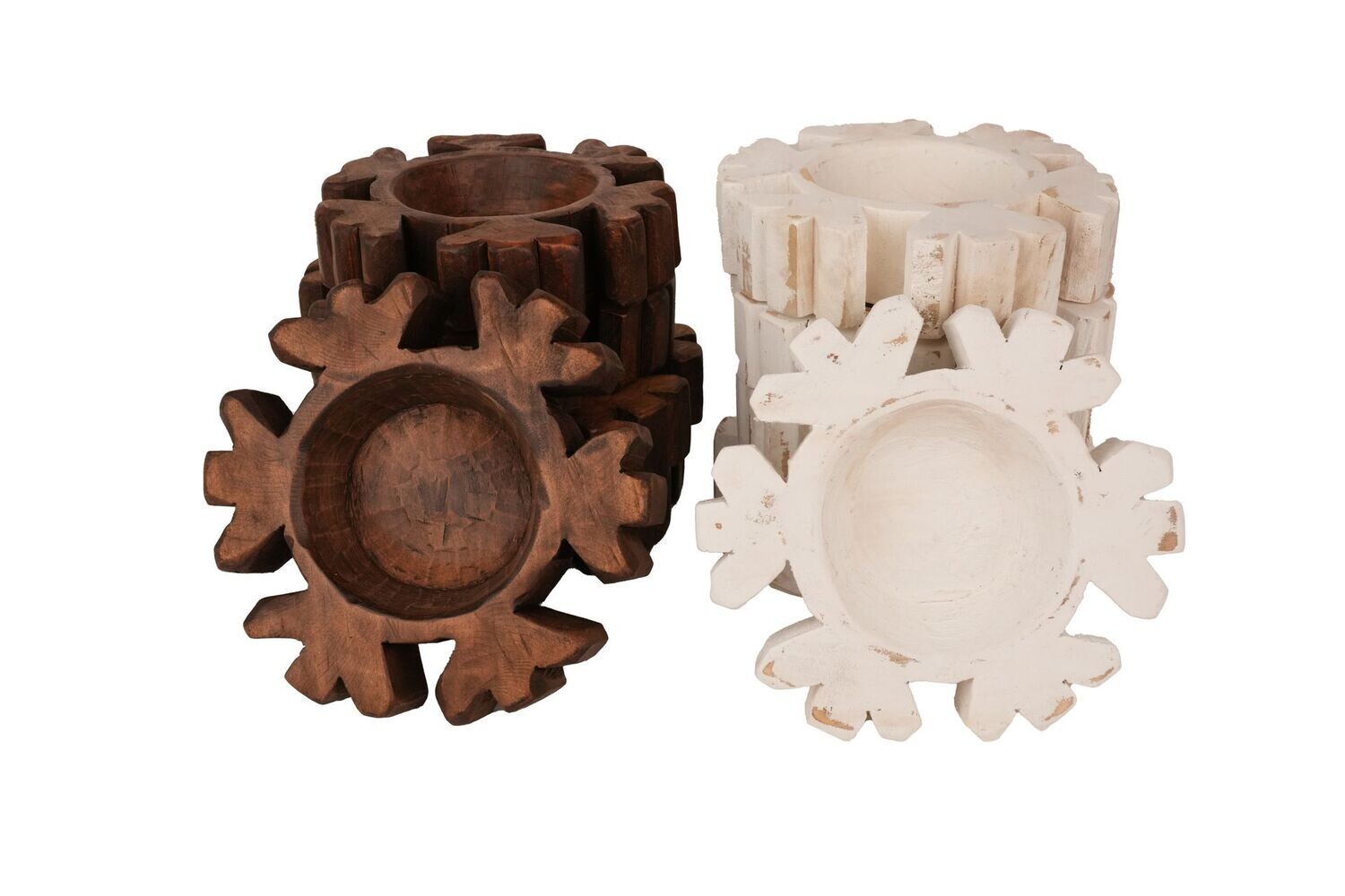 Snowflake Dough Bowl-Mixed Pack-9x9-New Design-Candle Ready-Original-Christmas Snowflake Dough Bowl-Mixed Pack