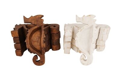 Seahorse Dough Bowl-Mixed Pack-5x12-New Design-Candle Ready-Sea Life Design-Seahorse Dough Bowl-Mixed Pack