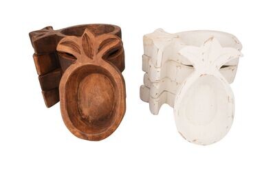 Pineapple Dough Bowl-Mixed Pack-Candle Ready-6x7 inches-Pineapple-Mixed Pack