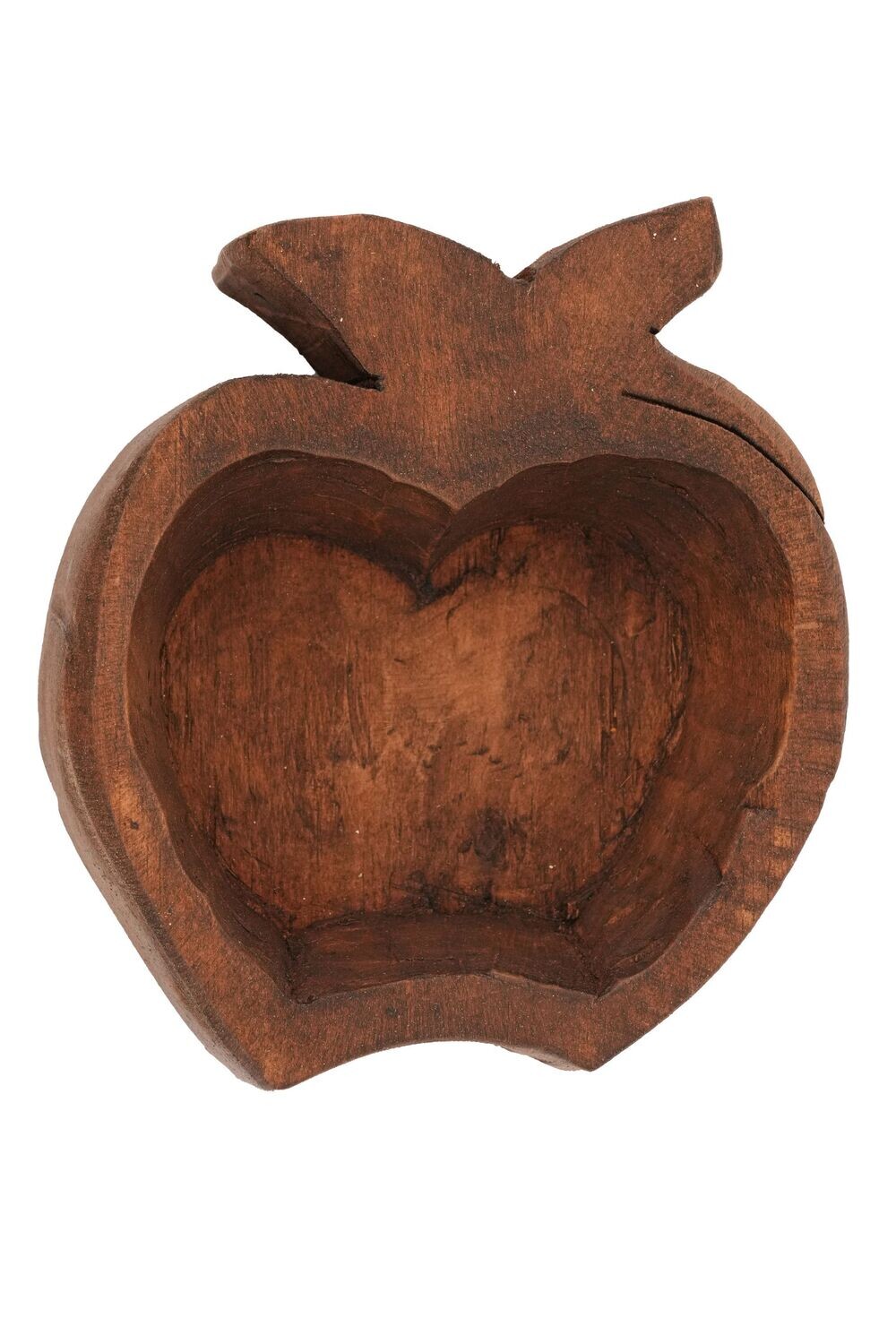 Apple Dough Bowl-Candle Ready-6x7 inches-NEW-Apple, COLOR: Waxed