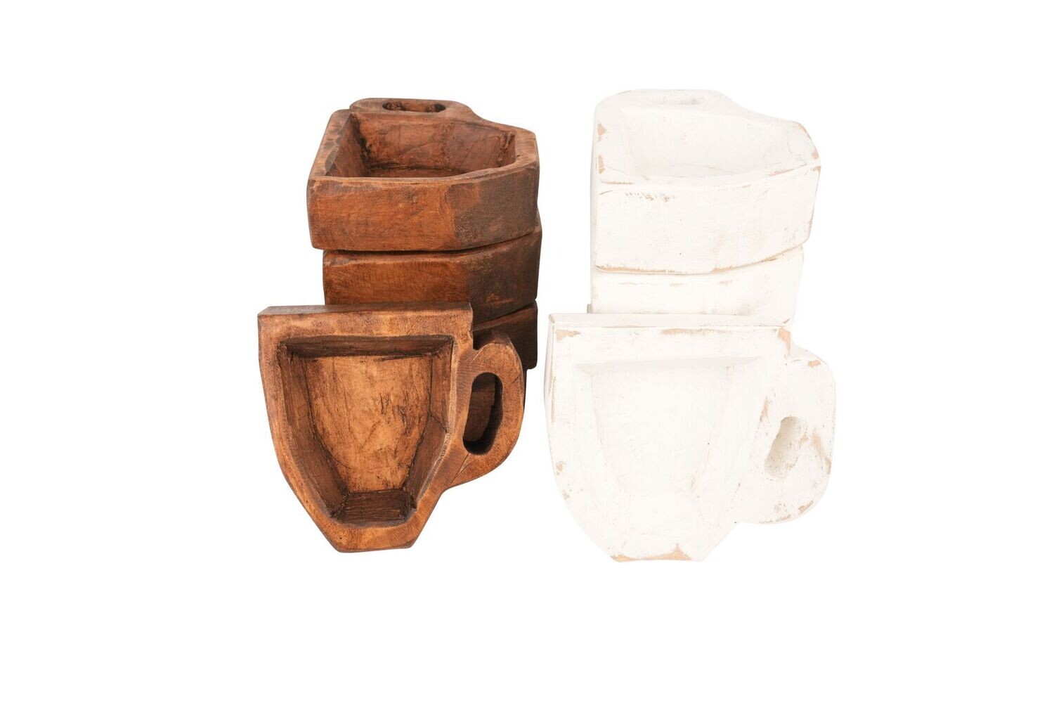 Coffee Cup Dough Bowl-Mixed Pack-Candle Ready-Farmhouse-6x7 inches-NEW-Mixed Pack
