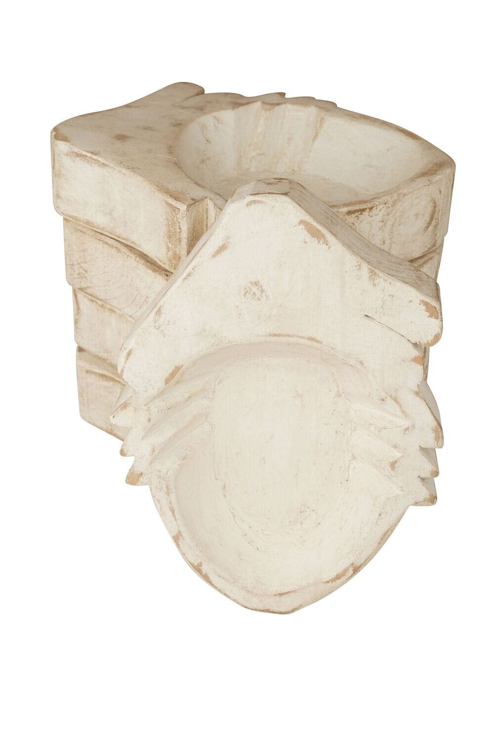 Grouch Dough Bowl-7x9-New Design-Candle Ready-Five Color Choices-Grouch-NEW-Christmas  Grouch Dough Bowl, COLOR: Antiqued White