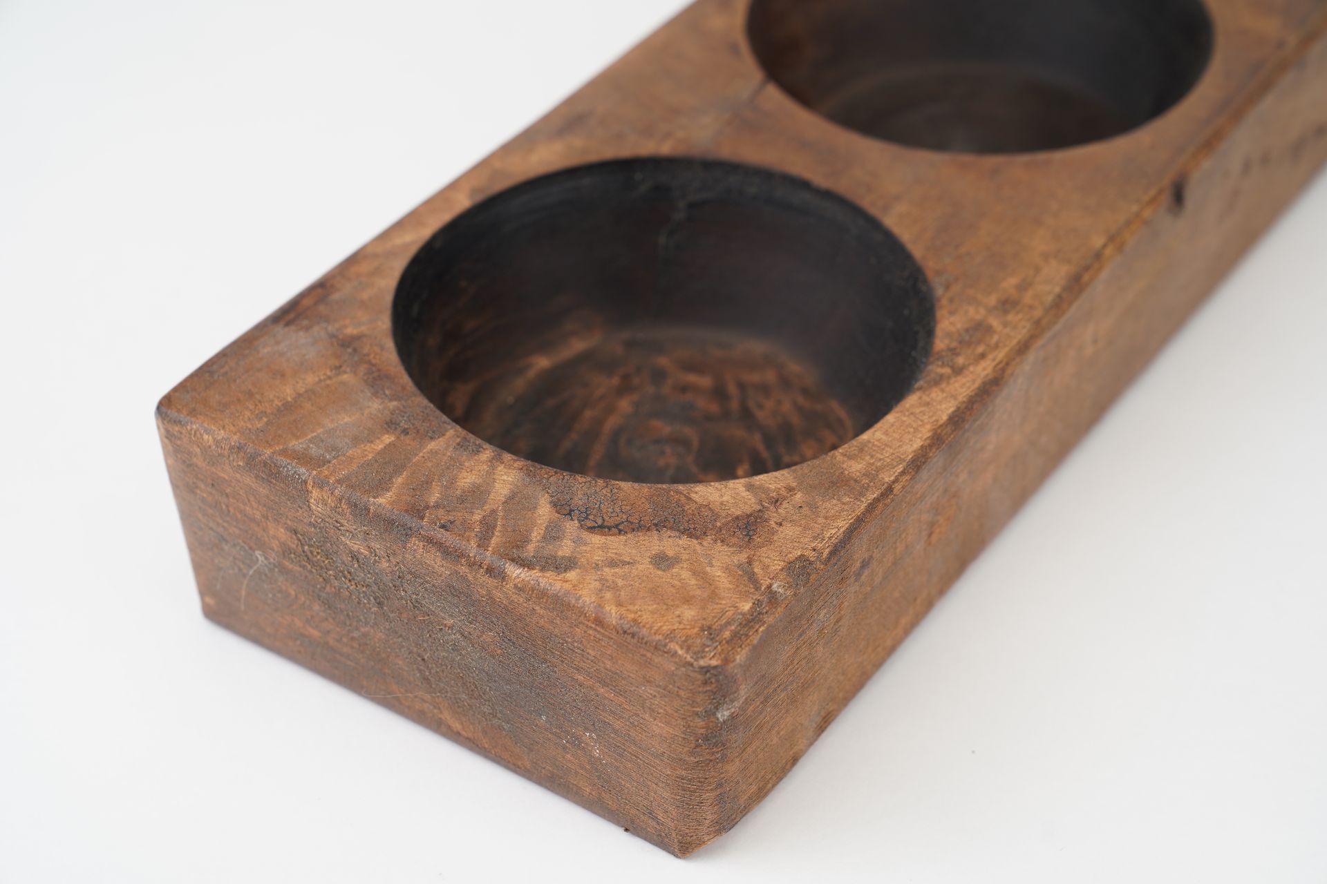 Six Hole Cheese mold-Wood-Handmade-33 x 5 x 2 inches-Candle Ready-6 Hole Cheese Mold