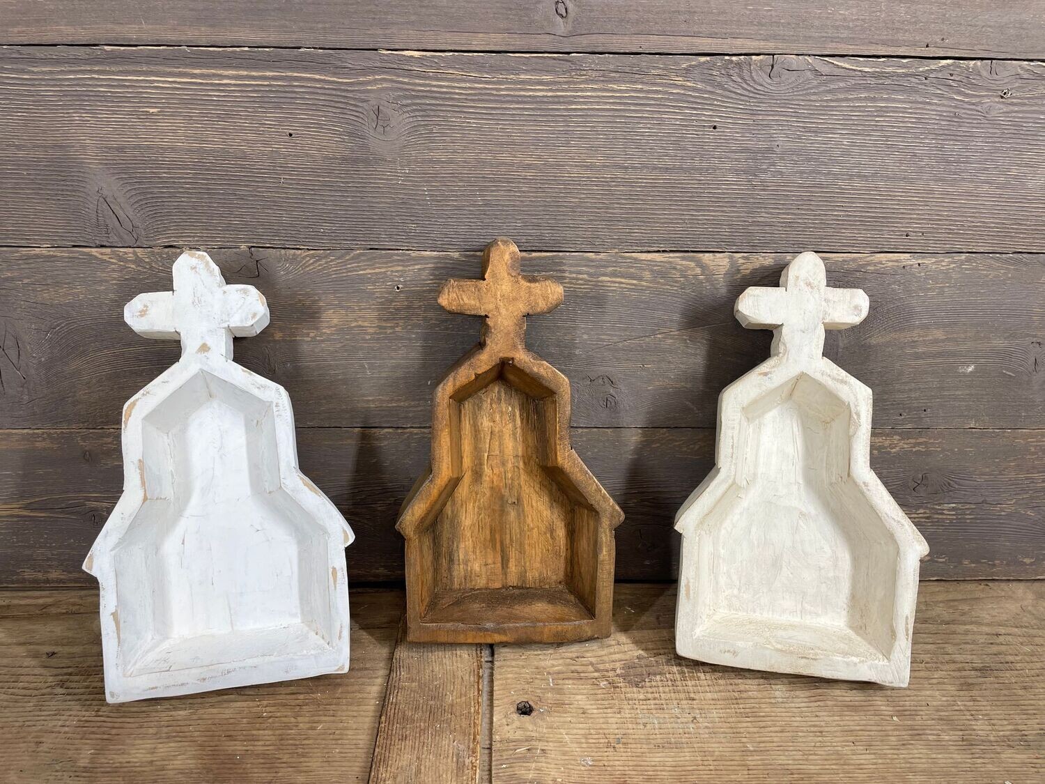 Church  Dough Bowl-Assorted Pack-Candle Ready-Farmhouse Church Dough Bowl-7x11-Assorted Pack-9 PCS