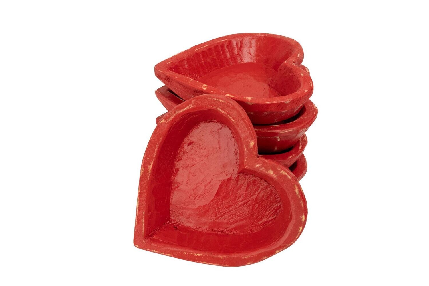 Small Carved Heart -Candle Ready-10 inch-Farmhouse-Small Heart-Red