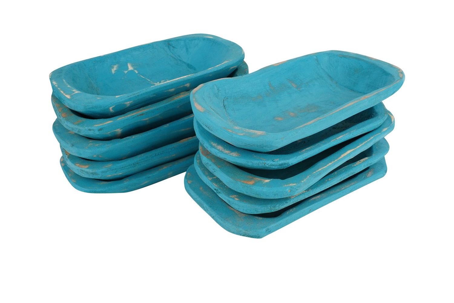 Mini Plus Dough Bowl-Candle Ready-6x12 inches-Turquoise