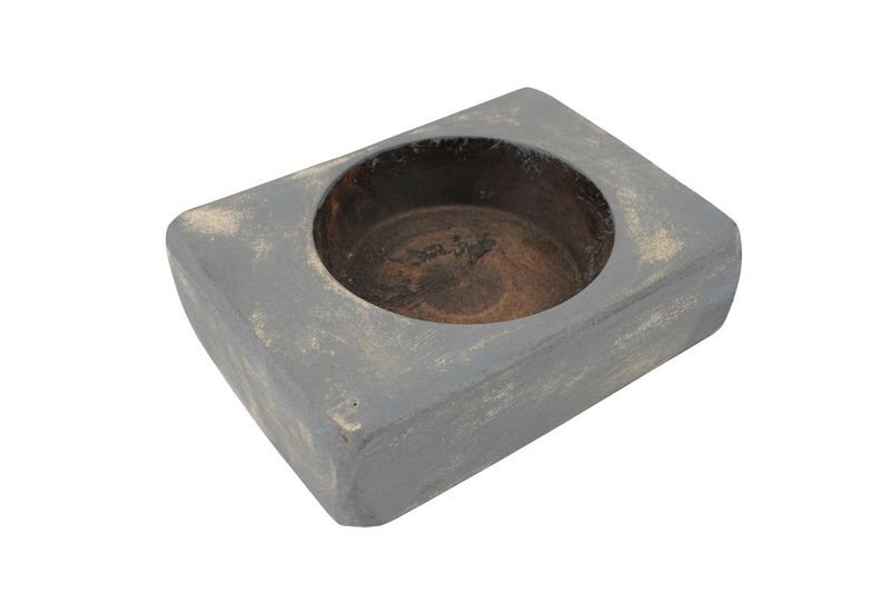 One Hole Cheese Mold-Candle Ready-4.5-6 x 2 inches-One Hole-Cheesemold-Industrial Gray