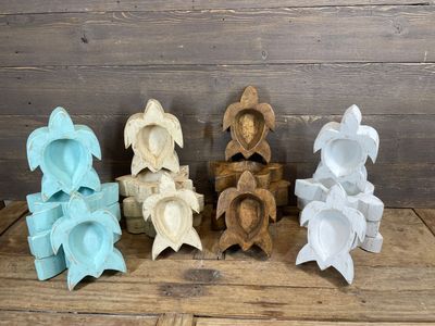 Super Mini Turtle Dough Bowl-Assorted Pack-5x7-Candle Ready-Super Mini-Turtle Mixed Pack-NEW Size-Assorted Pack-16 Pieces