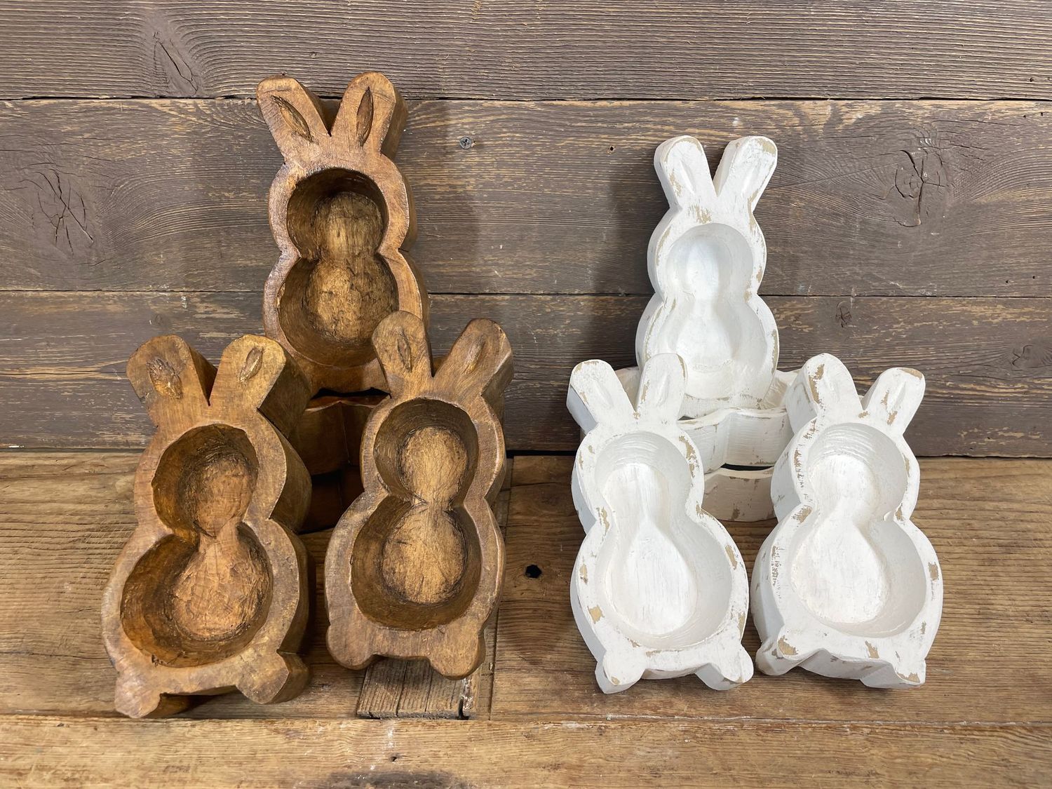 Super Mini Bunny Dough Bowl-Original Design-5x7 inch-Candle Ready-Mixed Pack-Super Mini Bunny-NEW SIZE-16 Pieces