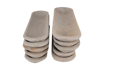 CLEARANCE-Small Baguette Dough Bowl-Candle Ready-6x20 inches -Market Gray